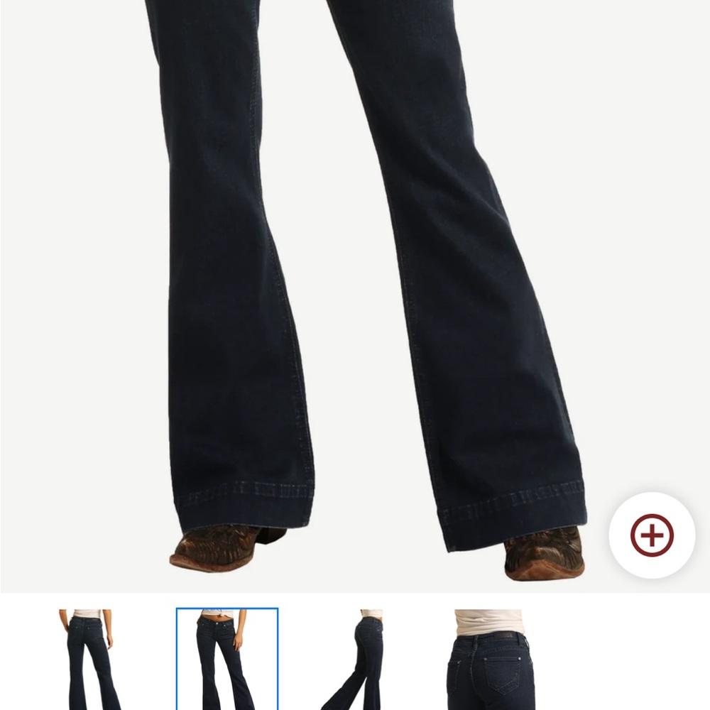 Women's Black Flared Jeans